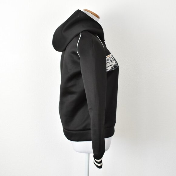 Maje Tropical Stripe Hoodie Sweatshirt - 3, Large - Picture 7 of 8